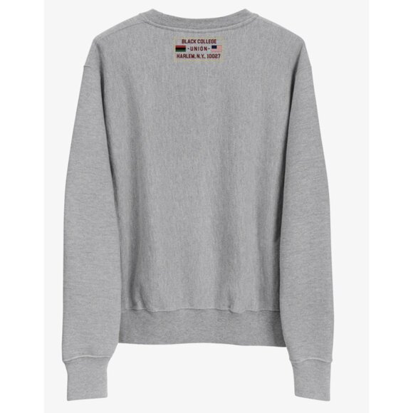 BCU X CHAMPION HBCU Arch Crewneck Gray Reverse Weave Sweatshirt - Size S - Picture 2 of 16